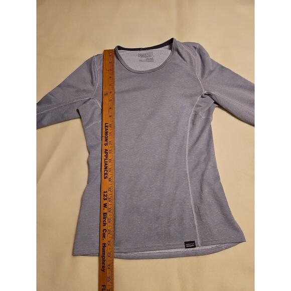 Patagonia Womens Capilene Baselayer Top XXS PurpleMidweight Crew Long Sleeve Tee - Picture 4 of 8